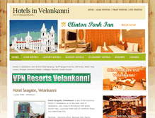 Tablet Screenshot of hotelsinvelankanni.info